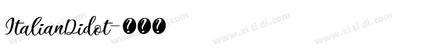 ItalianDidot字体转换