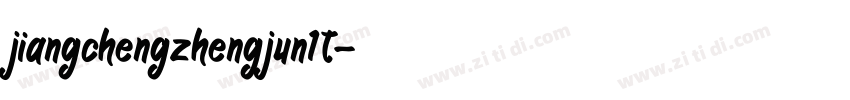 jiangchengzhengjun1t字体转换