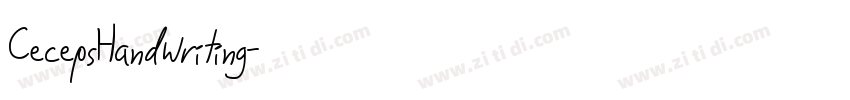 CecepsHandwriting字体转换