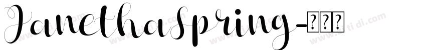 JanethaSpring字体转换