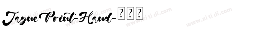JaynePrint-Hand字体转换
