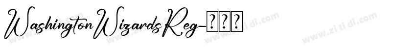 WashingtonWizardsReg字体转换