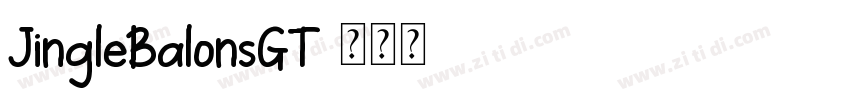 JingleBalonsGT字体转换