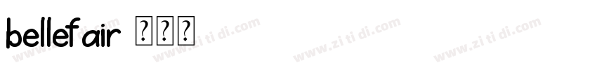 bellefair字体转换