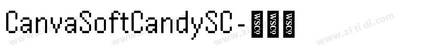 CanvaSoftCandySC字体转换