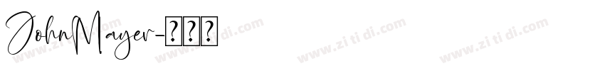 JohnMayer字体转换
