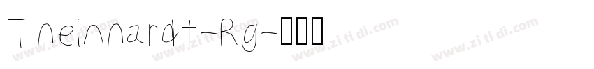 Theinhardt-Rg字体转换