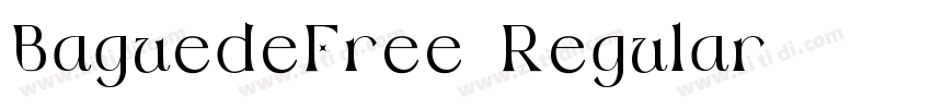 BaguedeFree-Regular字体转换