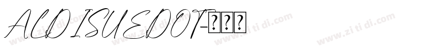 ALDISUEDOT字体转换