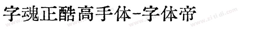 字魂正酷高手体字体转换