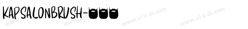 KapsalonBrush字体转换