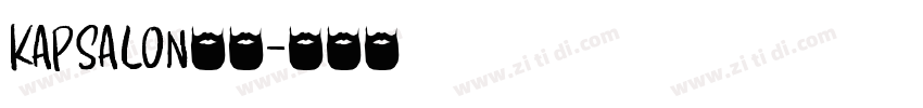 Kapsalon字体字体转换