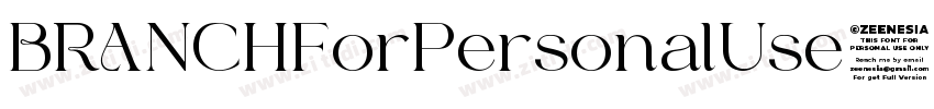 BRANCHForPersonalUse字体转换