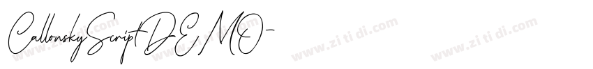 CallonskyScriptDEMO字体转换
