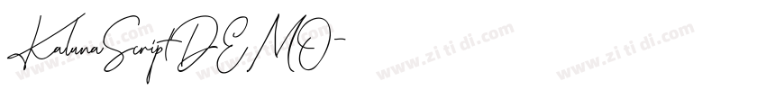 KalunaScriptDEMO字体转换