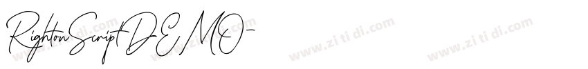 RightonScriptDEMO字体转换