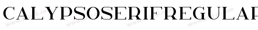 CalypsoSerifRegular字体转换