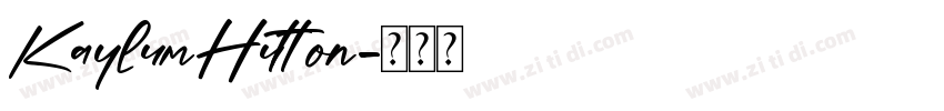 KaylumHutton字体转换