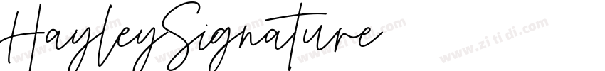 HayleySignature字体转换
