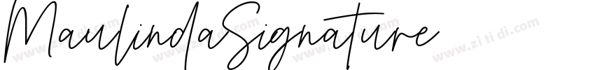 MaulindaSignature字体转换