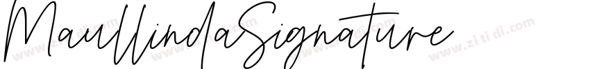 MaullindaSignature字体转换