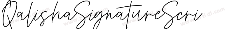 QalishaSignatureScri字体转换