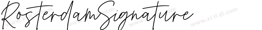 RosterdamSignature字体转换