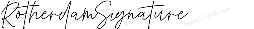 RotherdamSignature字体转换