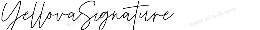 YellovaSignature字体转换