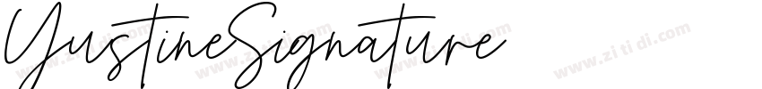 YustineSignature字体转换