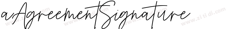aAgreementSignature字体转换