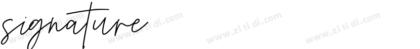 signature字体转换