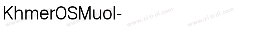 KhmerOSMuol字体转换