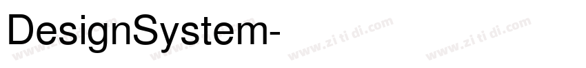 DesignSystem字体转换