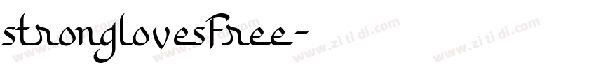 stronglovesFree字体转换