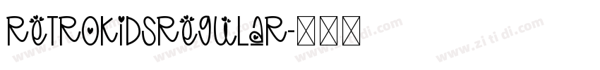 RetroKidsRegular字体转换