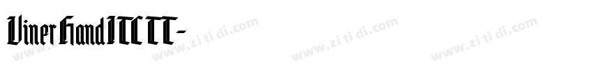 VinerHandITCTT字体转换