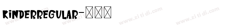 KinderRegular字体转换