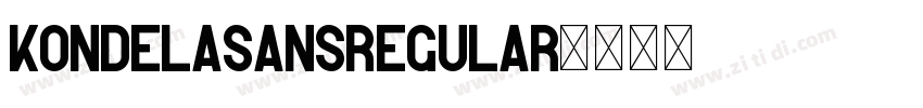 KondelaSansRegular字体转换