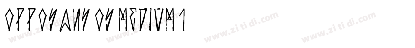 OPPOSans_OS_Medium_1字体转换