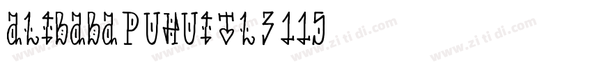 AlibabaPuHuiTL_3_115字体转换