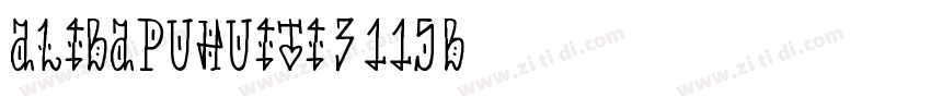 alibapuhuiti_3_115_b字体转换