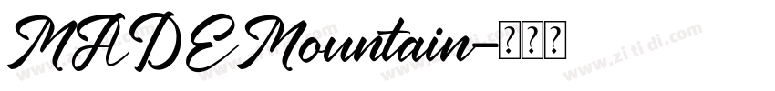 MADEMountain字体转换