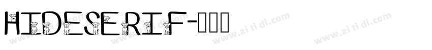 HIDESerif字体转换