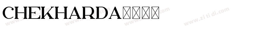 CHEKHARDA字体转换