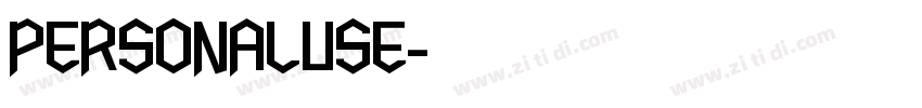 PERSONALUSE字体转换