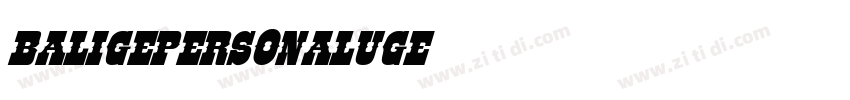BaligePersonalUge字体转换