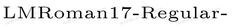 LMRoman17-Regular字体转换