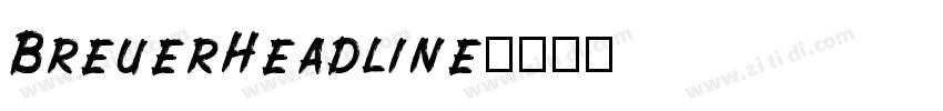 BreuerHeadline字体转换