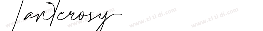 Lanterosy字体转换